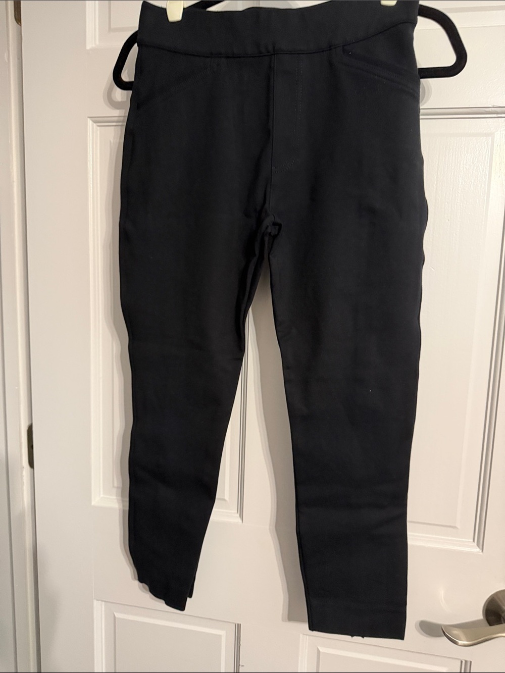 SPANX Black Ankle Crop Ponte Pants